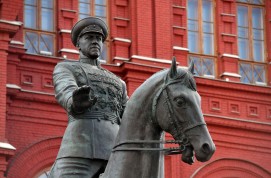 Restoration of Monument to Marshal Georgy Zhukov completed in Moscow