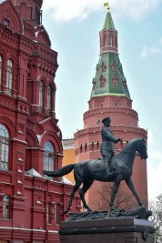 Restoration of Monument to Marshal Georgy Zhukov completed in Moscow